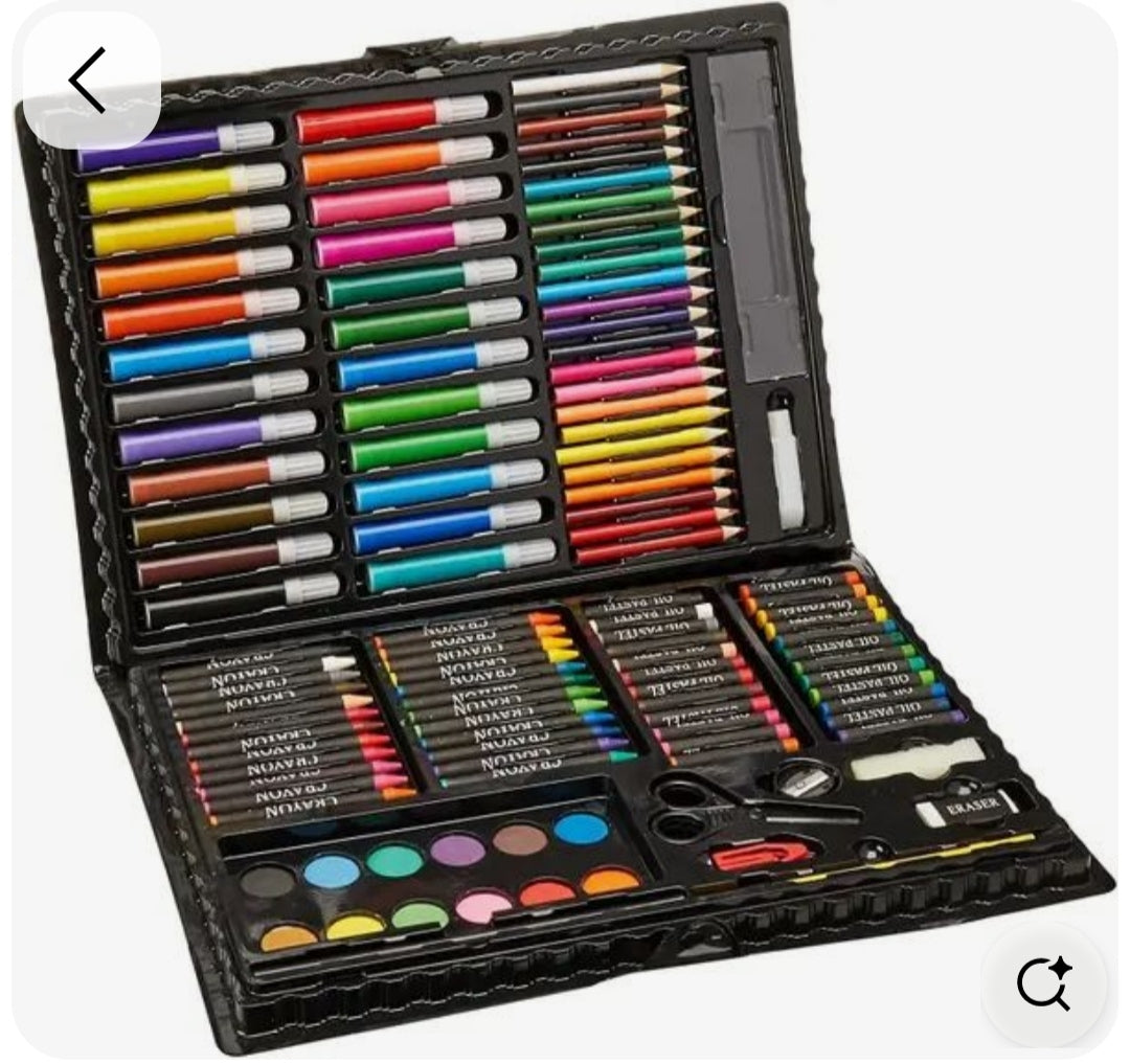 Childrens deluxe drawing and painting art's set